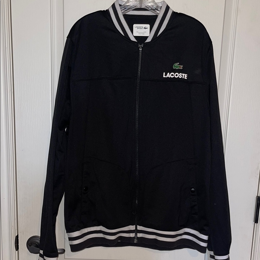Lacoste Men's Black Bomber Jacket